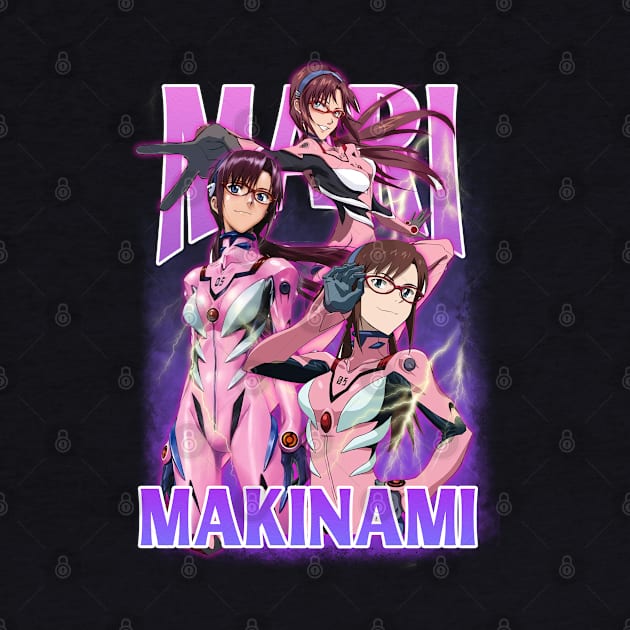 Bootleg Anime Evangelion Mari Makinami Illustrious by clvndesign